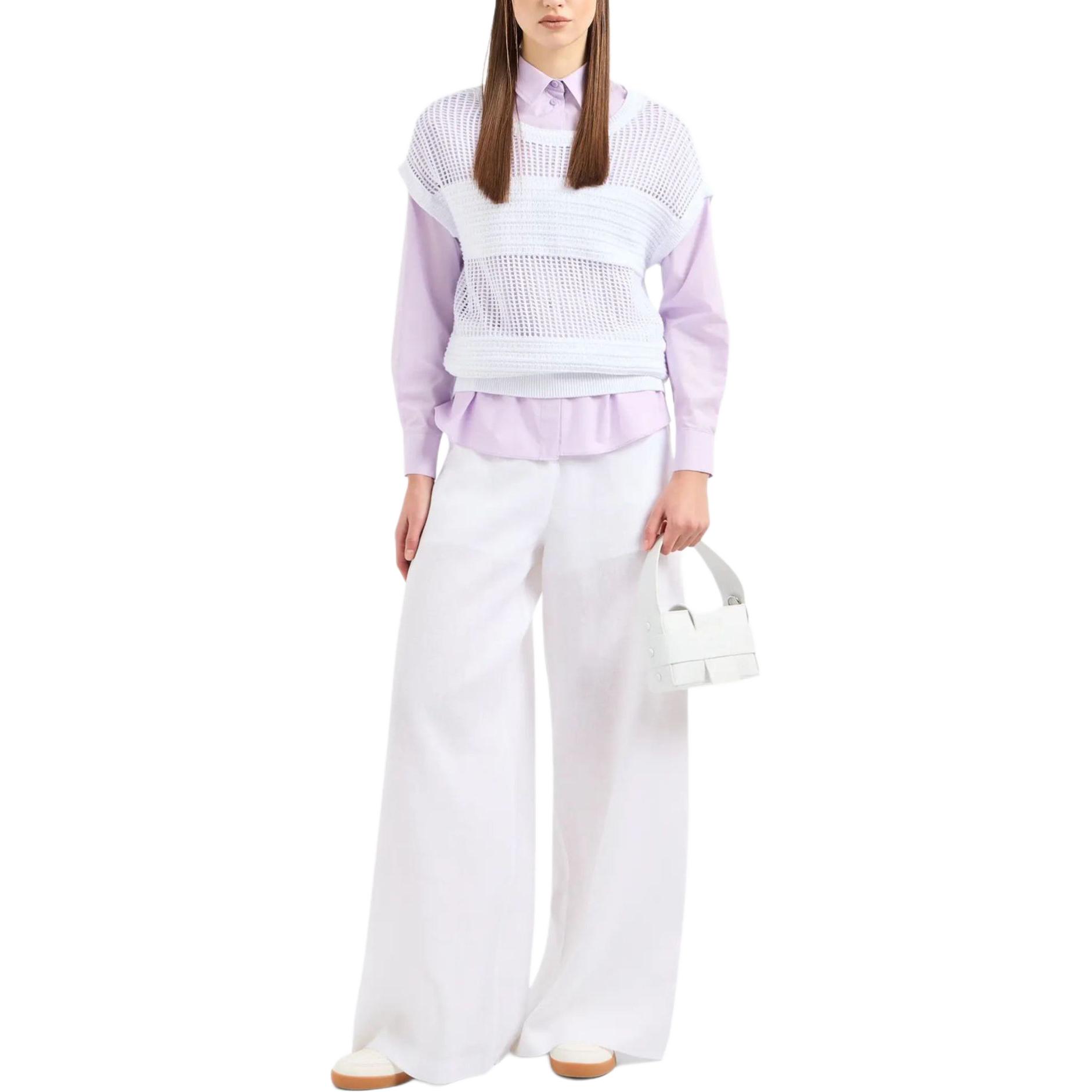 Details for (W) ARMANI EXCHANGE 白色針織短袖圓領T恤 3DYH1N-YMB1Z-1000