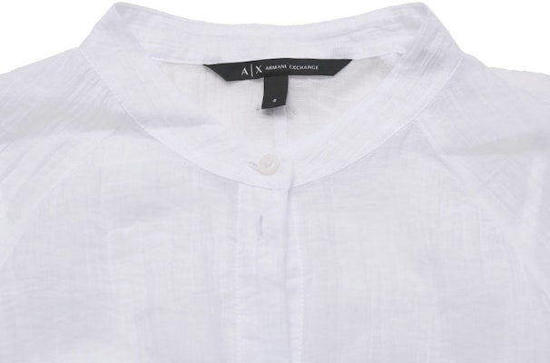 (W) 阿玛尼AX白色长袖衬衫连衣裙 3RYA13-YN3KZ-1000 Details for (W) 阿玛尼AX白色长袖衬衫连衣裙 3RYA13-YN3KZ-1000