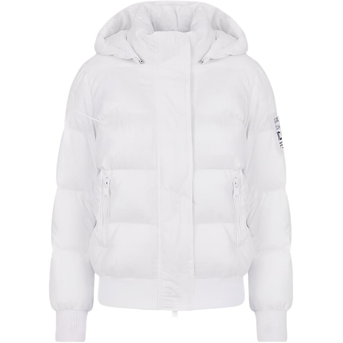 (Women) ARMANI EXCHANGE AE FW22  White Solid Letter Print Jacket 8NYB40-YNYNZ-11100