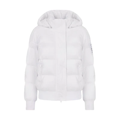 (Women) ARMANI EXCHANGE AE FW22 White Solid Letter Print Jacket 8NYB40-YNYNZ-11100