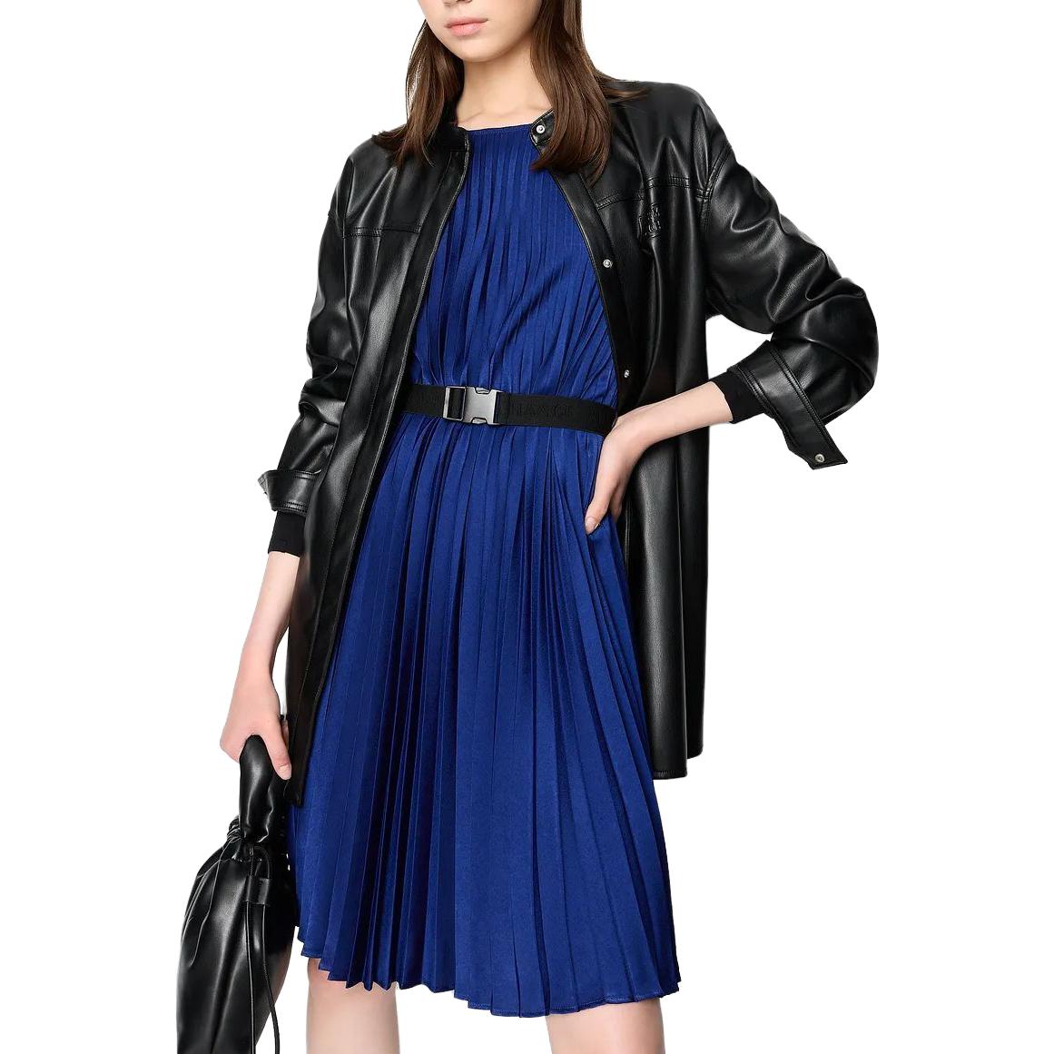 Purchase (W) ARMANI EXCHANGE AE FW23 女款百褶長袖綁帶連衣裙。 6RYA75-YN6PZ-1200