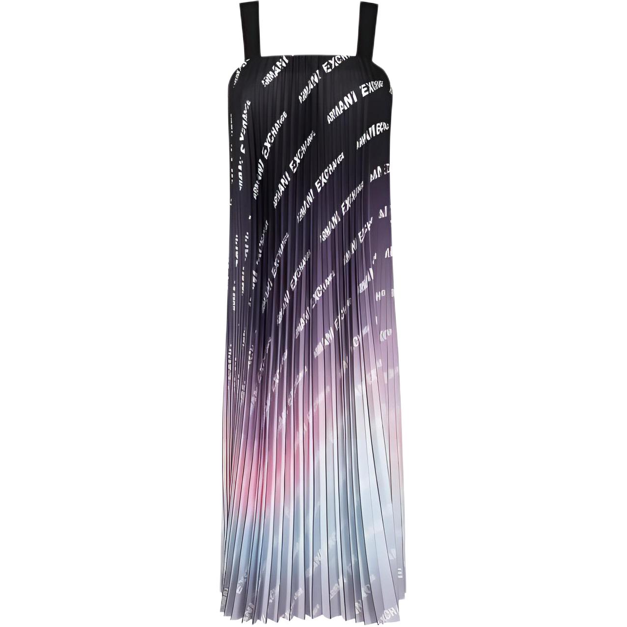 (Women) ARMANI EXCHANGE AE SS23 Gradient Logo Print Sleeveless Dress Women Multicolor 3RYA19-YNJ5Z-22BM