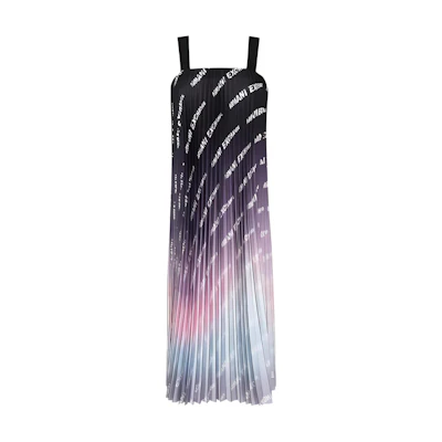 (Women) ARMANI EXCHANGE AE SS23 Gradient Logo Print Sleeveless Dress Women Multicolor 3RYA19-YNJ5Z-22BM