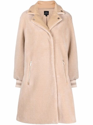 (Women) Armani Exchange Beige Fleece Collar Coat Jacket. 6KYK20-YNUSZ-1678 Buy (Women) Armani Exchange Beige Fleece Collar Coat Jacket. 6KYK20-YNUSZ-1678
