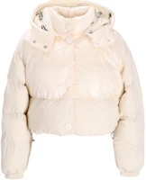 (Women) Armani Exchange Beige Short Casual Jacket with Detachable Hood FW24 6DYB06-YN1UZ-BEIGE (Women) Armani Exchange Beige Short Casual Jacket with Detachable Hood FW24 6DYB06-YN1UZ-BEIGE