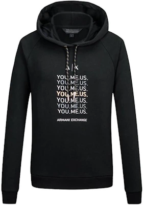 (Women) Armani Exchange Black Pullover Hoodie with Logo Print 6LYM27-YJ5VZ-1200 Buy (Women) Armani Exchange Black Pullover Hoodie with Logo Print 6LYM27-YJ5VZ-1200