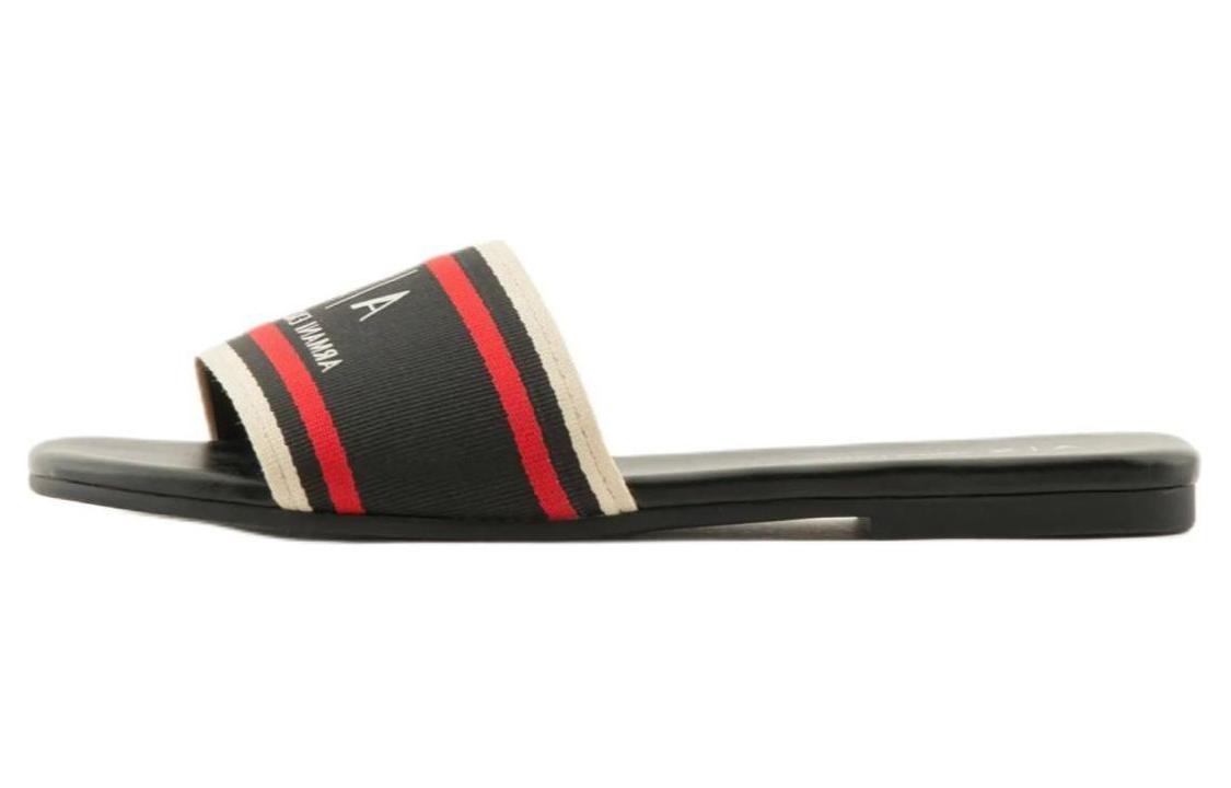 (Women) Armani Exchange Black Slide Sandals - Simple and Versatile. XDP045XV842100002