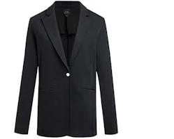 (Women) Armani Exchange Black Slim Fit Single-Button Blazer Long Sleeve Jacket 6HYG70-YJ3BZ-1200 (Women) Armani Exchange Black Slim Fit Single-Button Blazer Long Sleeve Jacket 6HYG70-YJ3BZ-1200