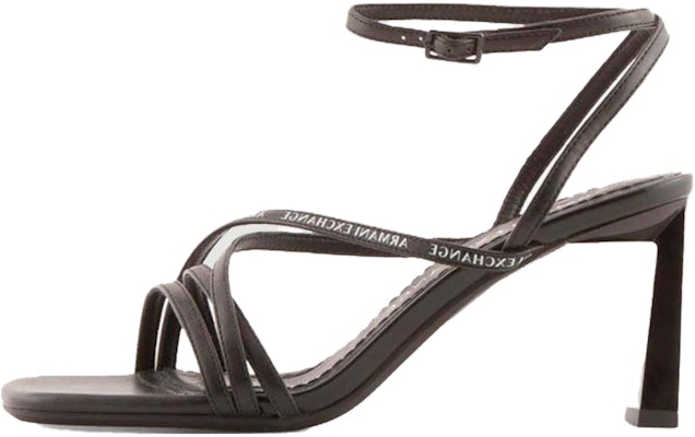 (Women) Armani Exchange Buckle High-Heel Square Toe Sandal 'Black Fashion' XDP033XV68800002 Buy (Women) Armani Exchange Buckle High-Heel Square Toe Sandal 'Black Fashion' XDP033XV68800002