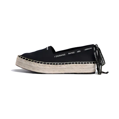 (W) Armani Exchange Canvas 'Simple CMFT Black'