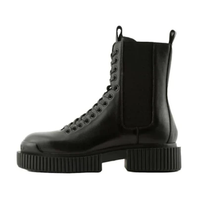 (W) Armani Exchange Chelsea Boot 'Black Leather'