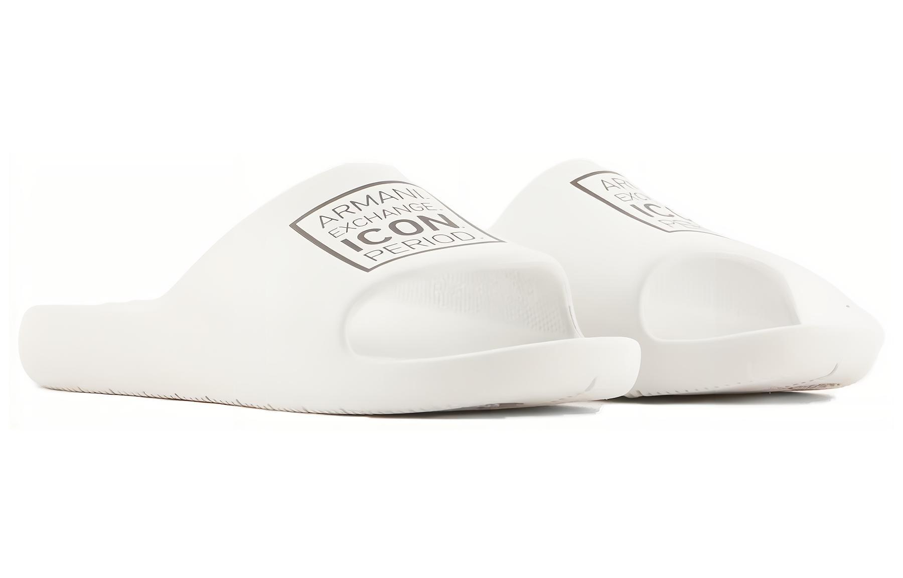 (W) Armani Exchange EVA 'Fashion White Slides' 圖 3