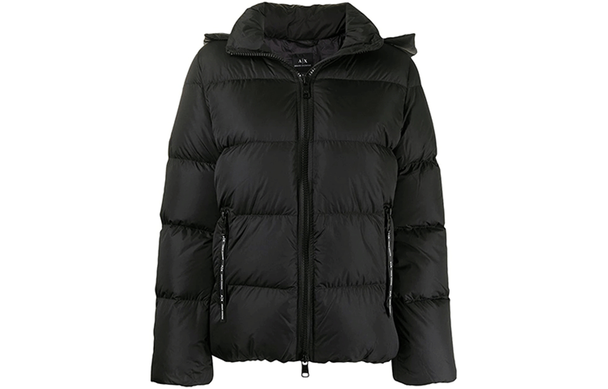 Order (W) 아르마니 익스체인지 FW21 블랙 지퍼업 코튼 재킷 6KYB14-YNUNZ-1200