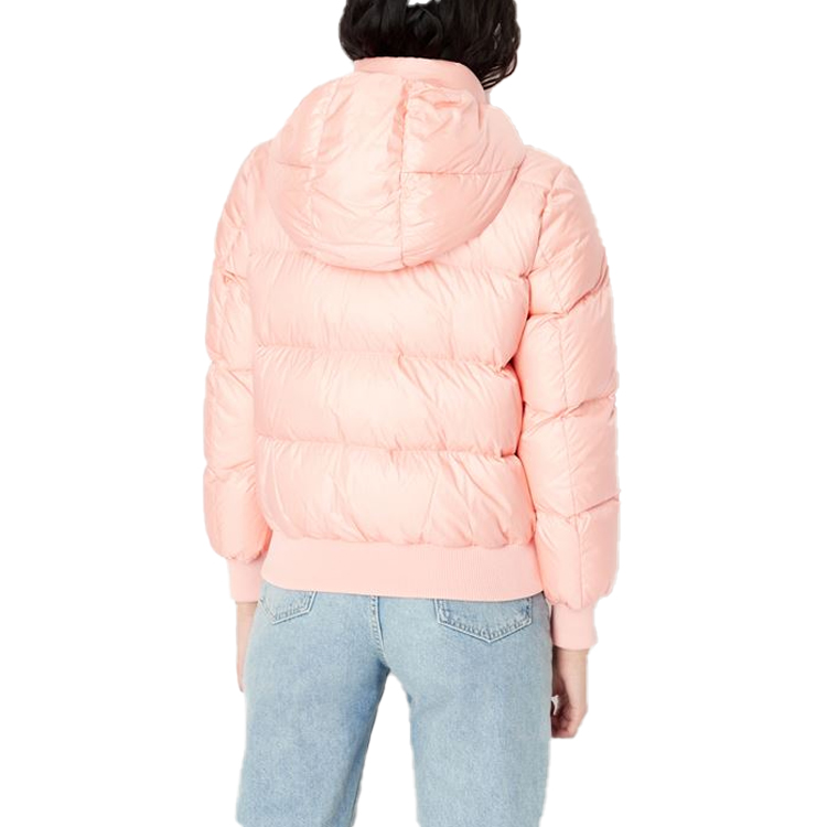 Shop (W) アルマーニエクスチェンジ FW22 キルティング パファージャケット ピンク 8NYB40-YNYNZ-114AH