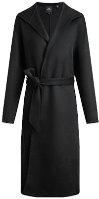 (Women) ARMANI EXCHANGE FW23 Black Solid Waist-Tie Coat. 6RYL22-YN4PZ-1200 Order (Women) ARMANI EXCHANGE FW23 Black Solid Waist-Tie Coat. 6RYL22-YN4PZ-1200