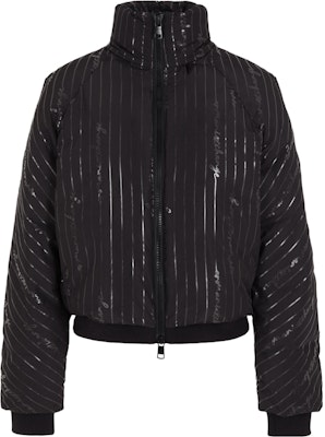 (Women) ARMANI EXCHANGE FW23 Colorblock Striped Printed Short Cotton Jacket Black 6RYB06-YN1MZ-02EL Order (Women) ARMANI EXCHANGE FW23 Colorblock Striped Printed Short Cotton Jacket Black 6RYB06-YN1MZ-02EL