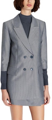 (W) ARMANI EXCHANGE FW23 Blazer Biru Tua Plaid Double-Breasted. 6RYG22-YN6MZ-25ES Purchase (W) ARMANI EXCHANGE FW23 Blazer Biru Tua Plaid Double-Breasted. 6RYG22-YN6MZ-25ES