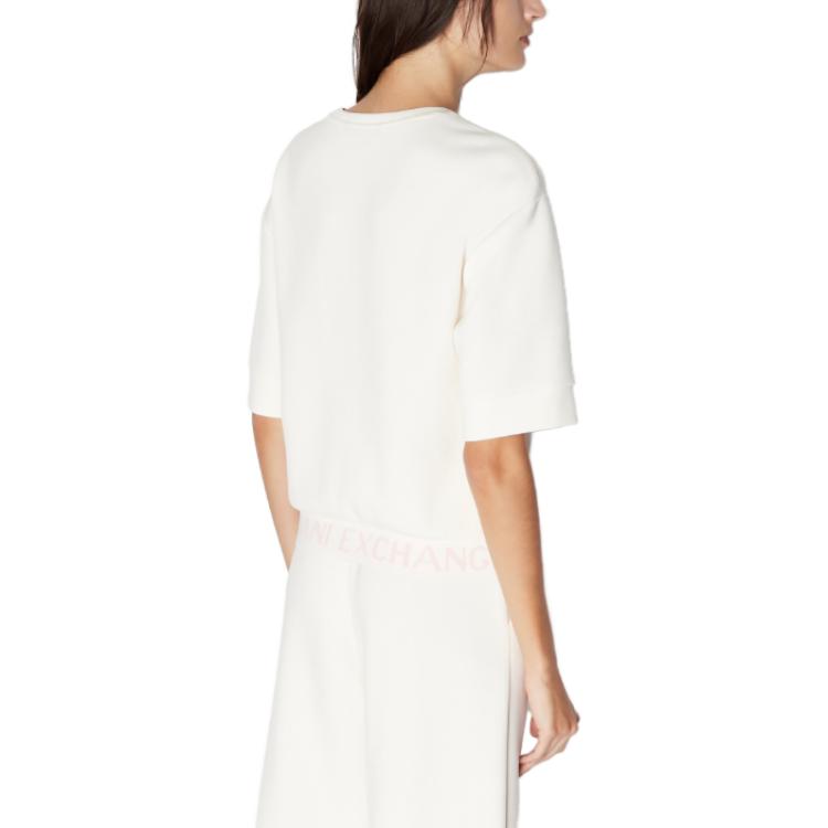 Shop (W) Armani Exchange 女士 FW23 標誌圖案短袖運動衫 6RYM81-YJEGZ-1130