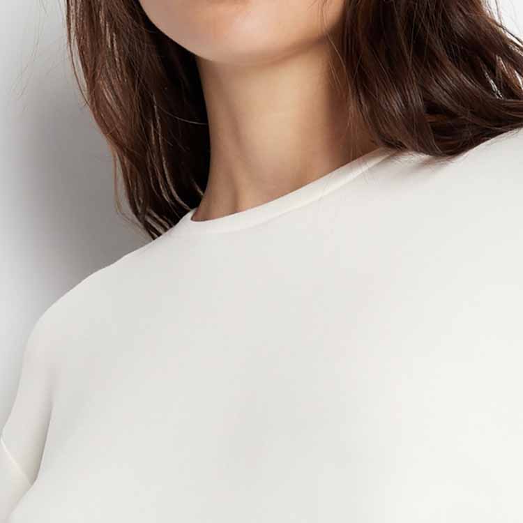 Sizing (W) Armani Exchange 女士 FW23 標誌圖案短袖運動衫 6RYM81-YJEGZ-1130