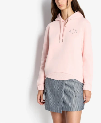 (W) Armani Exchange FW23 粉色標誌印花連帽長袖休閒衛衣 6RYM24-YJEFZ-7415 Lookbook (W) Armani Exchange FW23 粉色標誌印花連帽長袖休閒衛衣 6RYM24-YJEFZ-7415