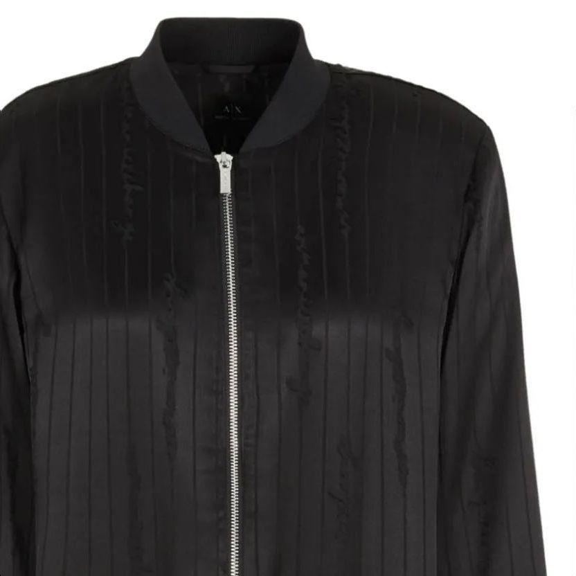 Details for (Women) Armani Exchange FW23 Solid Color Zip-Up Jacket Black 6RYB10-YN2KZ-02EL