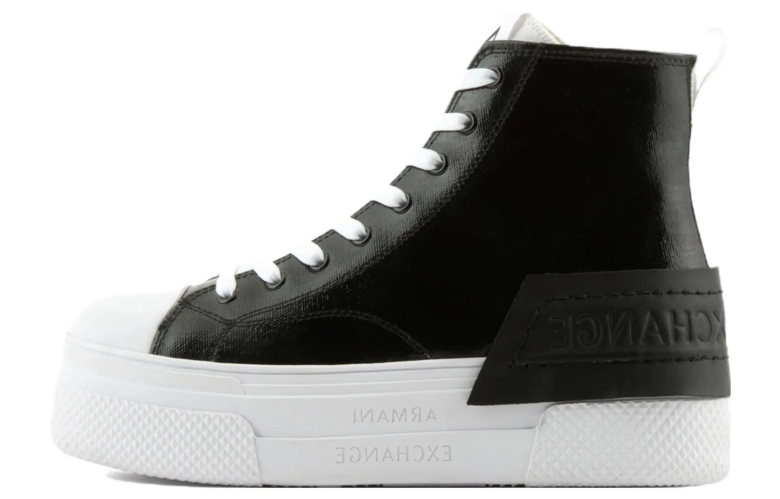 (W) Armani Exchange High-Top Sneaker 'Black CMFT Casual'