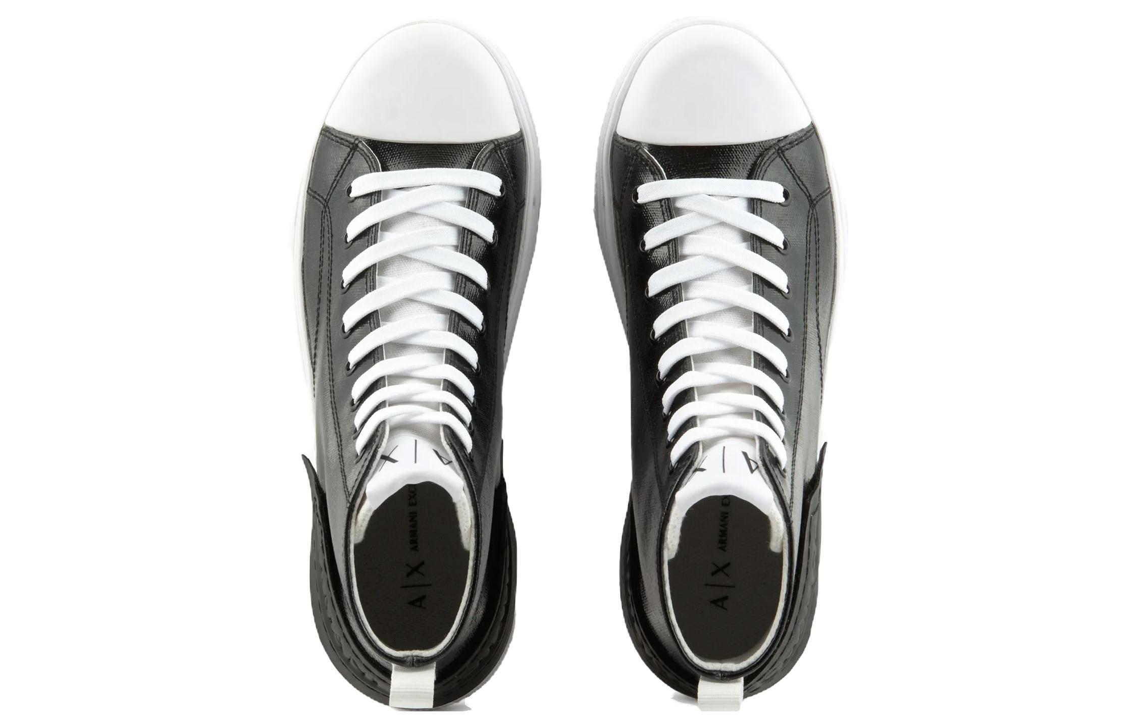 (W) Armani Exchange High-Top Sneaker 'Black CMFT Casual' 圖 3