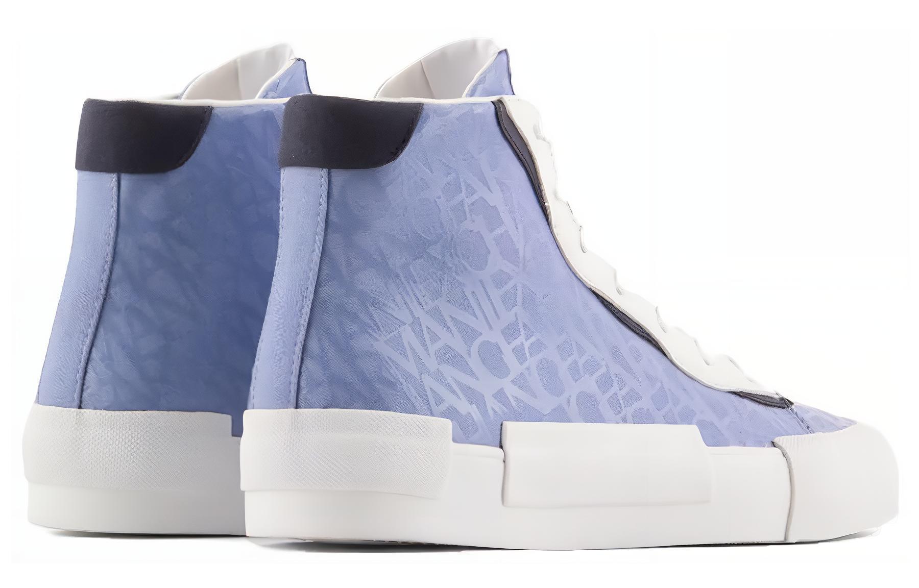 Lookbook (Women) Armani Exchange High-Top Sneaker 'Blue Comfort Casual' XDZ027XV6971S197