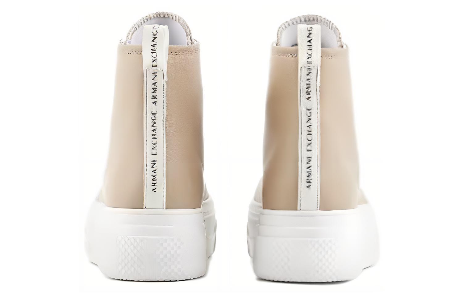 (W) Armani Exchange High-Top Sneaker 'Light Brown Leather' 圖 4