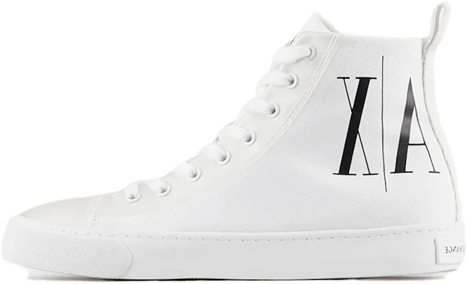 ARMANI EXCHANGE阿玛尼 PU 舒適休閒 高筒 板鞋 女款 白色 Buy ARMANI EXCHANGE阿玛尼 PU 舒適休閒 高筒 板鞋 女款 白色