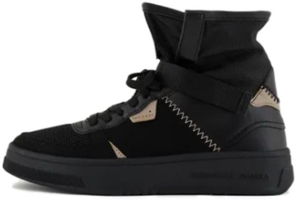 (Women) Armani Exchange High-Top Sneakers 'Black Mesh' XDZ031XV730100002 Buy (Women) Armani Exchange High-Top Sneakers 'Black Mesh' XDZ031XV730100002