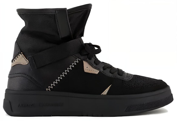 (Women) Armani Exchange High-Top Sneakers 'Black Mesh' XDZ031XV730100002 Order (Women) Armani Exchange High-Top Sneakers 'Black Mesh' XDZ031XV730100002