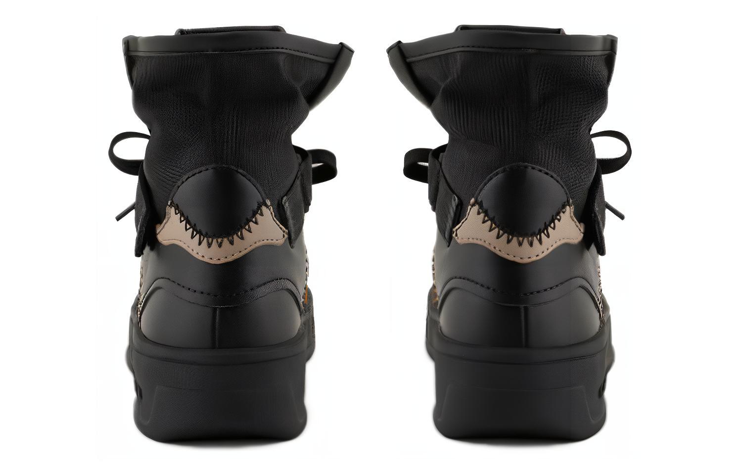 (W) Armani Exchange High-Top Sneakers 'Black Mesh' 圖 4