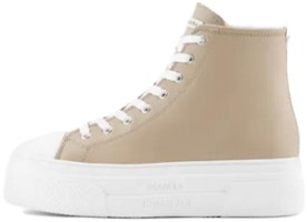 (Women) Armani Exchange High-Top Sneaker 'Light Brown Leather' XDZ021XV571100772 (Women) Armani Exchange High-Top Sneaker 'Light Brown Leather' XDZ021XV571100772