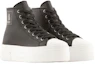 Order (W) Armani Exchange Leder High-Top Schnürer ''Schwarze Mode'' XDZ025XV694100002