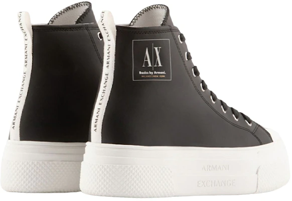 (W) Armani Exchange Leder High-Top Schnürer ''Schwarze Mode'' XDZ025XV694100002 Lookbook (W) Armani Exchange Leder High-Top Schnürer ''Schwarze Mode'' XDZ025XV694100002