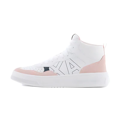(W) Armani Exchange Leather High-Top Sneakers 'Pink'