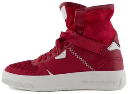 (Women) Armani Exchange Leather High-Top Sneakers 'Red' XDZ031XV7291K621 Buy (Women) Armani Exchange Leather High-Top Sneakers 'Red' XDZ031XV7291K621