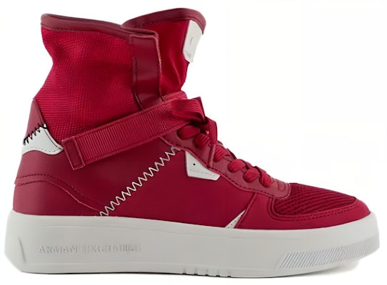 (Women) Armani Exchange Leather High-Top Sneakers 'Red' XDZ031XV7291K621 Order (Women) Armani Exchange Leather High-Top Sneakers 'Red' XDZ031XV7291K621