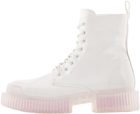 (Women) Armani Exchange Leather Lace-Up Round-Toe Boots 'White' XDM007XV6381S267 Buy (Women) Armani Exchange Leather Lace-Up Round-Toe Boots 'White' XDM007XV6381S267