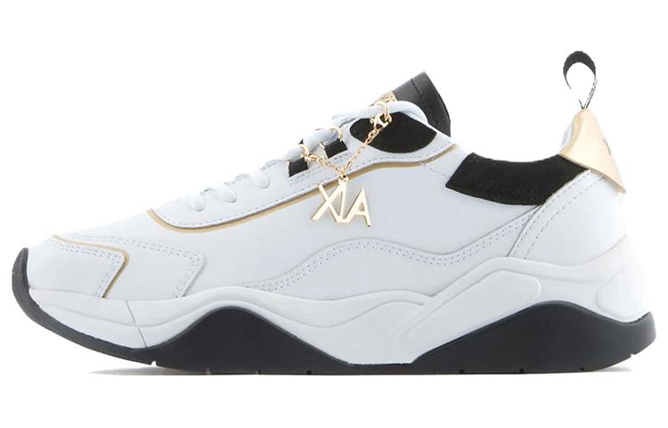 (Women) Armani Exchange Leather Low-Top 'Black and White' XDX104XV5801S037