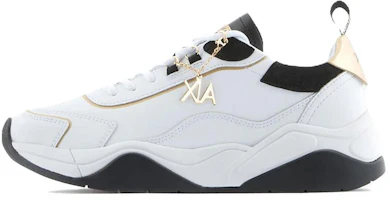 (Women) Armani Exchange Leather Low-Top 'Black and White' XDX104XV5801S037 (Women) Armani Exchange Leather Low-Top 'Black and White' XDX104XV5801S037