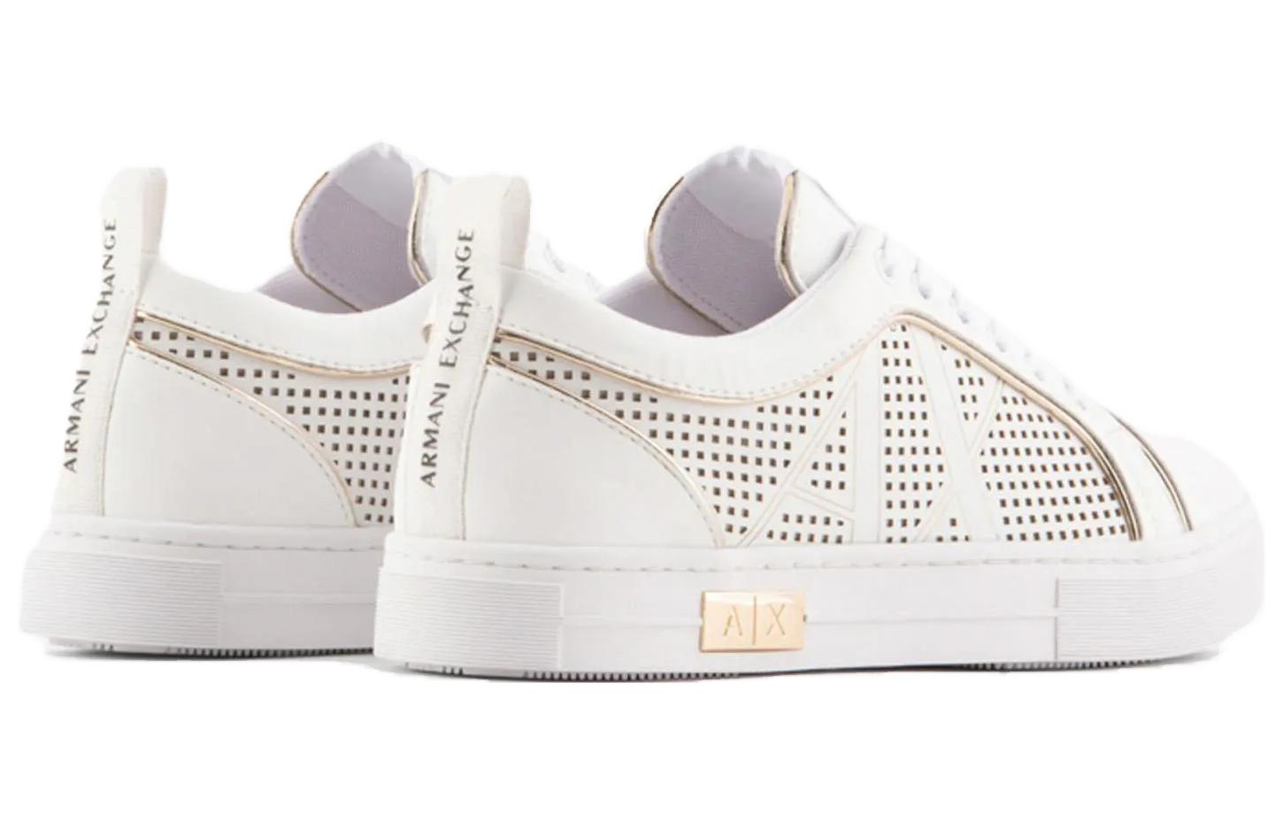 (W) Armani Exchange Leather Low-top Sneaker 'White' 圖 3