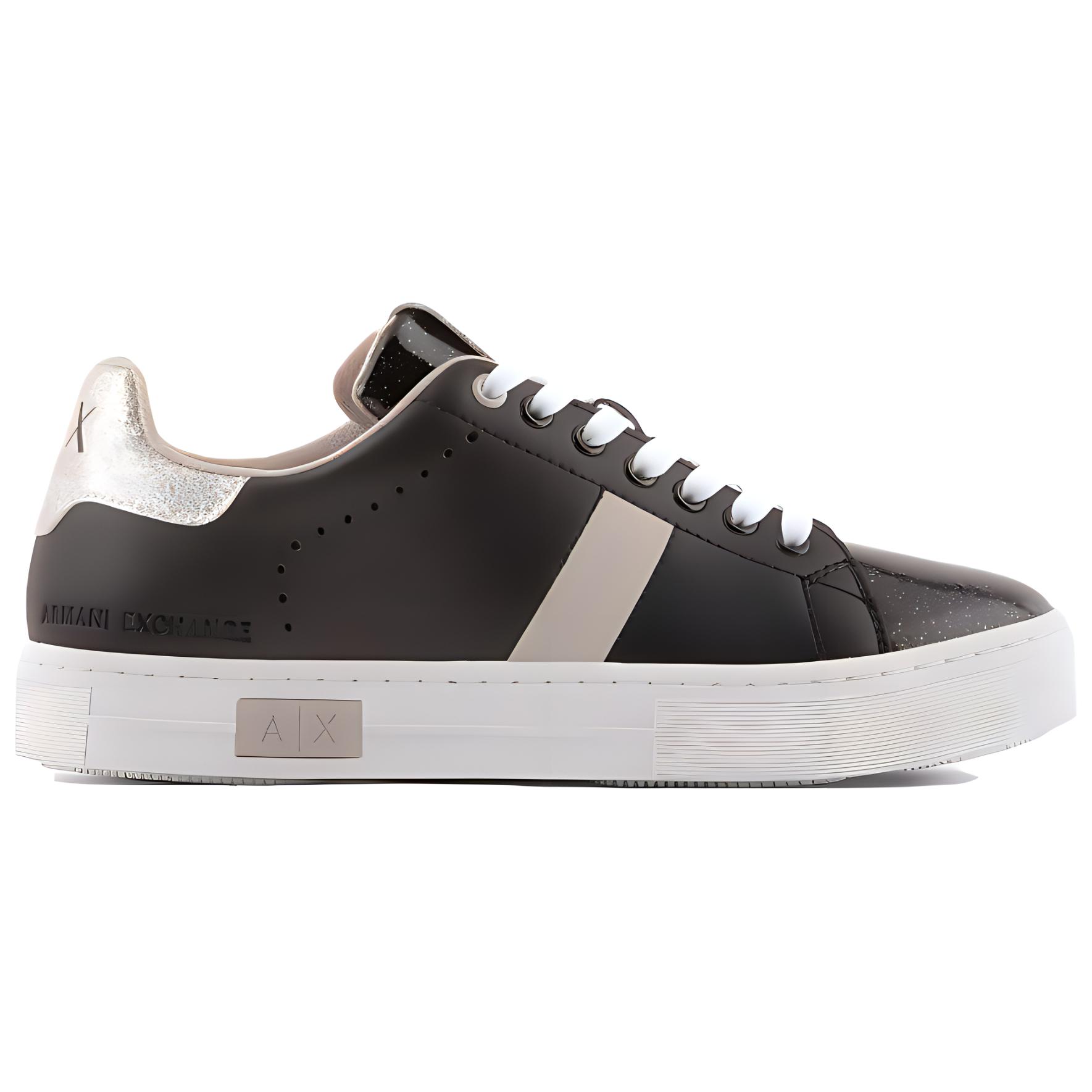 (W) Armani Exchange Leather Low Top 'Black CMFT Casual' 圖 2