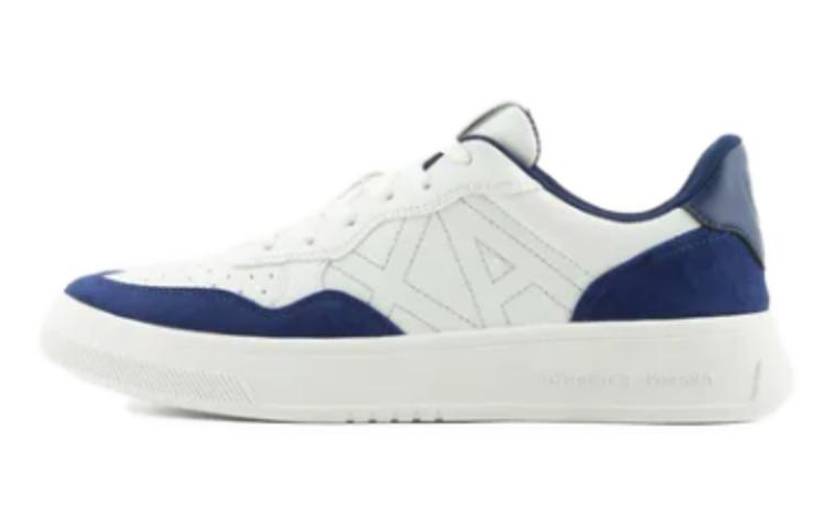 (W) Armani Exchange Leather Low-Top Sneakers 'Blue'