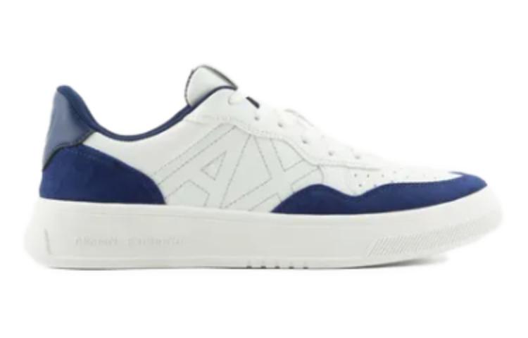 (W) Armani Exchange Leather Low-Top Sneakers 'Blue' 圖 2