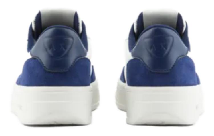 (W) Armani Exchange Leather Low-Top Sneakers 'Blue' 圖 4