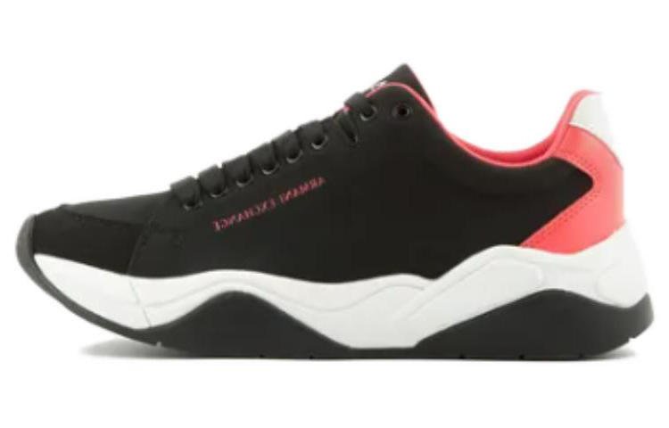 (Women) Armani Exchange Leather Platform Low-Top 'Black' XDX140XV7361S944