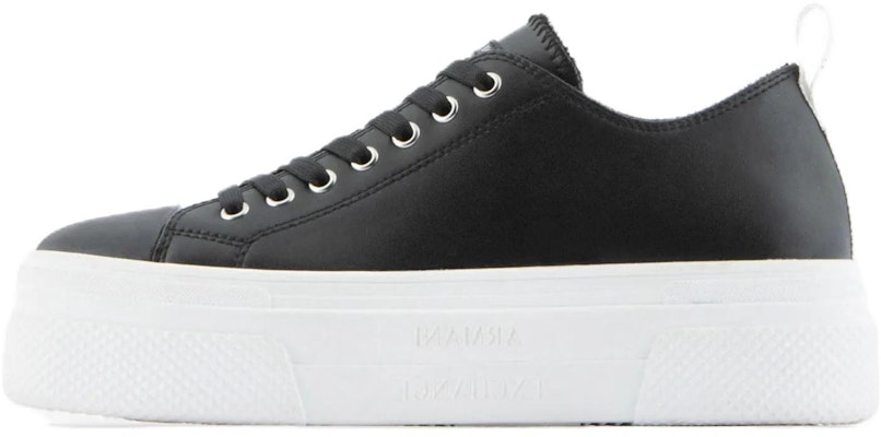 (Women) Armani Exchange Leather Platform Low Top 'Black' XDX095XV5711N642 Buy (Women) Armani Exchange Leather Platform Low Top 'Black' XDX095XV5711N642