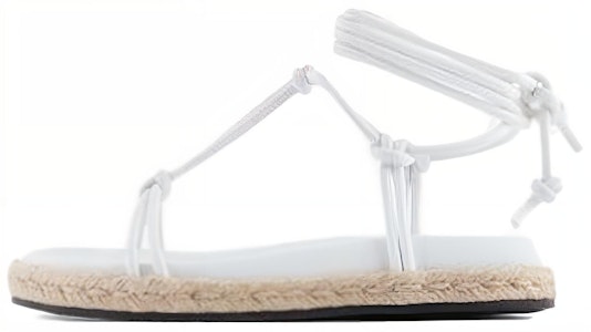 (W) Sandalia Plana de Cuero con Cordones Armani Exchange Punta Redonda 'Blanca' XDP024XV427100152 Buy (W) Sandalia Plana de Cuero con Cordones Armani Exchange Punta Redonda 'Blanca' XDP024XV427100152